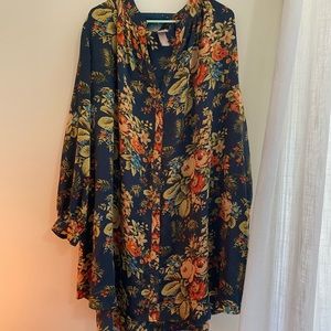 H&M floral tunic dress/top